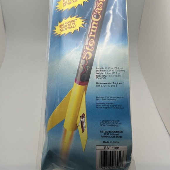 Estes Stormcaster Flying Model Rocket Builders Kit EST 1301 NEW SEALED GR53 - Picture 2 of 6